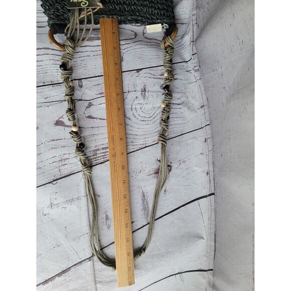 Sun "N" Sand Woven Straw Tassel Crossbody Bag Boho Style With Tags - Picture 12 of 12